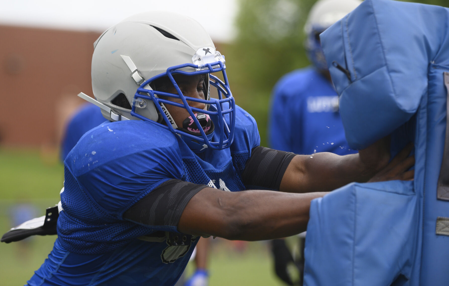 Lutheran St. Charles football practice